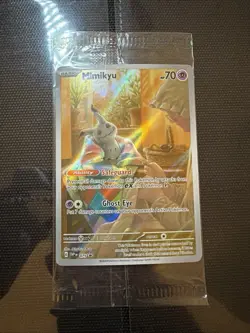 Pokemon TCG: Mimikyu SVP 075 Black Star Promo Holo English Sealed - Image 1