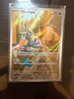 Pokemon TCG: Mimikyu SVP 075 Black Star Promo Holo English Sealed - Image 2
