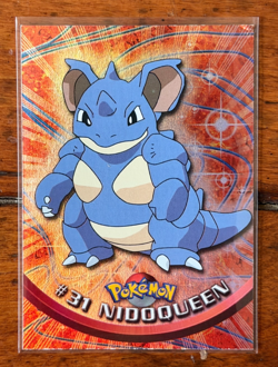 1999 Topps Pokemon Nidoqueen #31 FOIL HOLO TV Animation Series Blue Logo 1st - Image 1