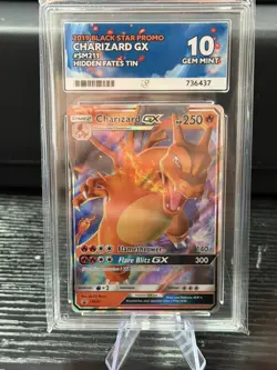 Pokemon TCG 2019 Black Star Promo Charizard GX SM211 Ace 10 - Image 1