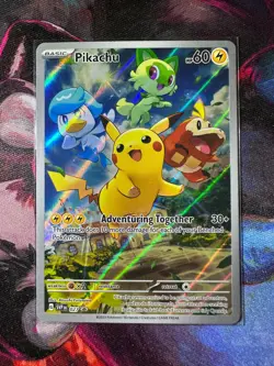 Pikachu 027 Scarlet & Violet Black Star Promo Pokemon TCG Minty - Image 1