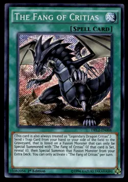 Yu-Gi-Oh TCG Dragons of Legend 2 #DRL2-EN006 The Fang of Critias ScR,1st Ed. - Image 1