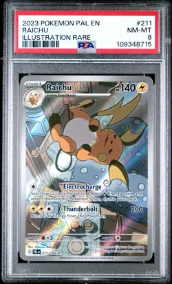 RAICHU 211/193 PSA 9 PALDEA EVOLVED ILLUSTRATION RARE POKEMON CARD ENGLISH - Image 1