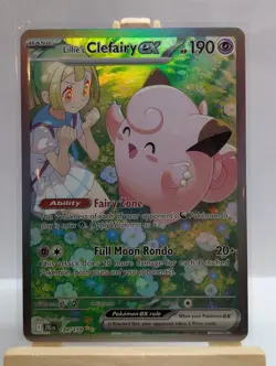 Custom Fan Art Lillie's Clefairy EX High Quality Custom Card Foil Finish - Image 2