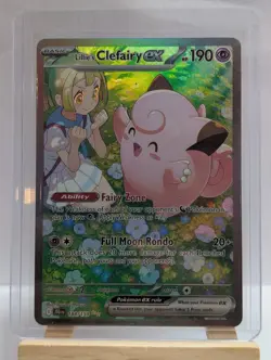 Custom Fan Art Lillie's Clefairy EX High Quality Custom Card Foil Finish - Image 3