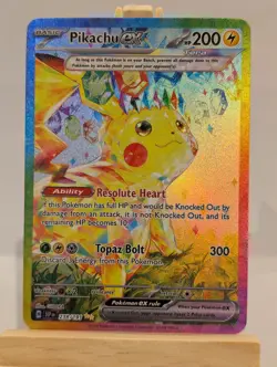 Custom Fan Art Pikachu EX Tera High Quality Custom Card Foil Finish - Image 1