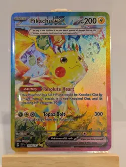 Custom Fan Art Pikachu EX Tera High Quality Custom Card Foil Finish - Image 2