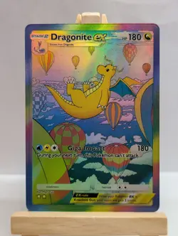 Custom Fan Art Dragonite EX High Quality Custom Card Foil Finish - Image 1