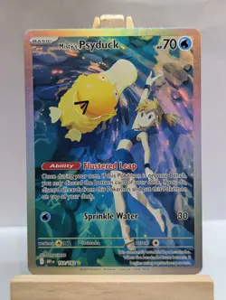 Custom Fan Art Misty's Psyduck High Quality Custom Card Foil Finish - Image 1