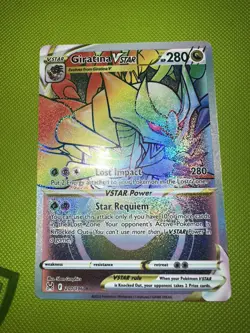 Pokemon Giratina VSTAR TCG 201/196 Lost Origin Secret Rare Rainbow Card LP++ - Image 1