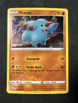 Phanpy - SWSH117 - Pokemon Sword & Shield Promo Ultra Rare Holo Card LP - Image 1