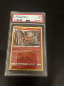 PSA 9 2022 Pokemon Go Charizard Holo Pokemon Card Mint - Image 1