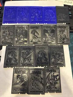 YU-GI-OH 1996 Kazuki Takahashi PLASTIC TRADING CARD lot of 17 Vintage - Image 1