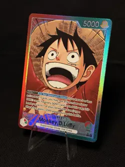 Monkey D Luffy OP13-001 L Leader Alt Art Carrying On His Will OPCG English - Image 3