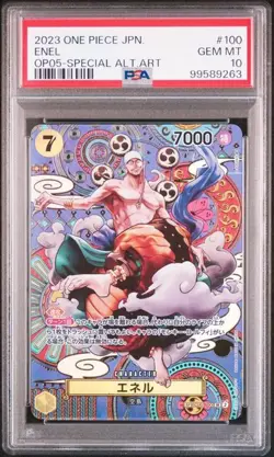 PSA 10 Enel SR SP OP05-100 2023 ONE PIECE Card Japanese - Image 1