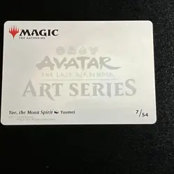 Yue The Moon Spirit Art Card Gold Stamp Avatar The Last Airbender - Image 2