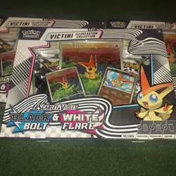 Lot Of 3 Pokemon Trading Card Victini Illustration Collection Box Factory Sealed - Image 1