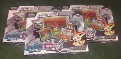 Lot Of 3 Pokemon Trading Card Victini Illustration Collection Box Factory Sealed - Image 3