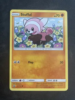 Stufful 55/111 Crimson Invasion Pokemon TCG Card Common English NM - Image 1