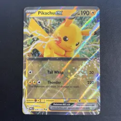 Pikachu ex 028/131 Prismatic Evolutions Holo Pokemon TCG Card English NM - Image 1