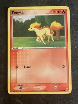 Ponyta 78/113 EX Delta Species Common Pokemon TCG Card MP - Image 1