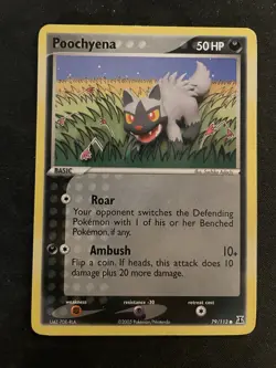 Poochyena 79/113 Pokemon/Nintendo - Ex Delta Species 2005 Basic Card NM - Image 1