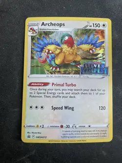 Archeops SWSH272 Prerelease SWSH Sword & Shield Promo Pokemon TCG Card Holo NM - Image 1