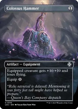 MTG Foil - Colossus Hammer (Borderless) - 110 / LP / English - Image 1