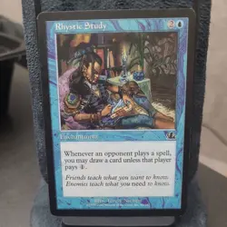 Rhystic Study 45/143 Prophecy Magic The Gathering (MTG) Common NM Near Mint - Image 1