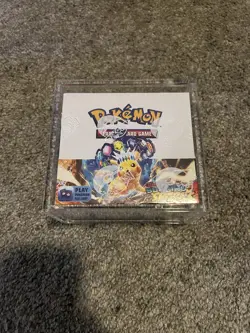 Pokemon TCG Scarlet Violet Surging Sparks Booster Box Sealed with Acrylic Case - Image 1