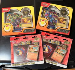 Lot Of 4 Pokemon Day Collection Boxes + Ascended Hero’s Tech Sticker - Sealed - Image 1