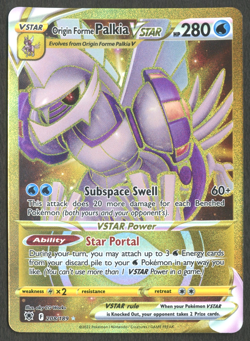 Pokemon TCG: Origin Forme Palkia VSTAR 208/189 Astral Radiance Gold Rare - Image 1