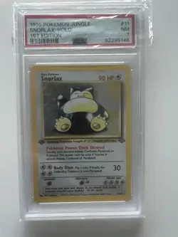 1999 Pokemon Jungle Snorlax Holo 1st Edition #11 PSA 7 NM - Image 1