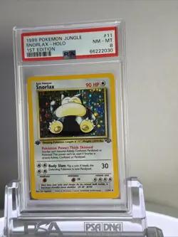 1999 1st Edition SNORLAX HOLO #11 | PSA 8 | JUNGLE GRADED POKEMON Near Mint - Image 3