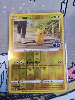 Pikachu 027/078 Pokemon GO Reverse Holo - Image 1