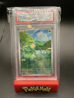 2025 Pokemon WHT EN Illustration Rare #091 Deerling PSA 10 GEM MINT - Image 1