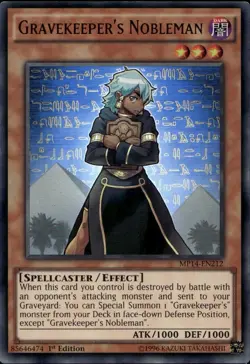 Gravekeeper's Nobleman 1st Ed Ultra Rare MP14-EN212 Yu-Gi-Oh! - Image 1