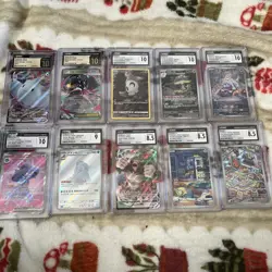 Cgc Graded Slab 10 Card Lot - Image 1