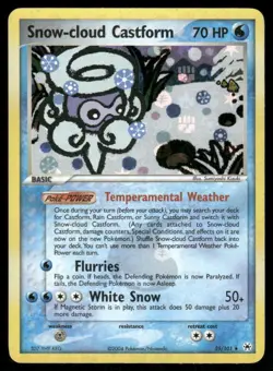 Pokemon Cards Snow-cloud Castform 25/101 HOLO Hidden Legends Rare LP - Image 1