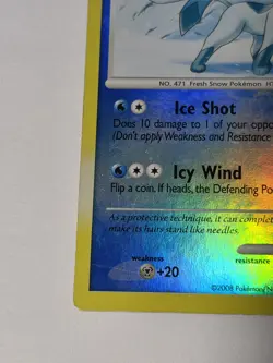 Glaceon 20/100 Majestic Dawn Platinum Stamped Reverse Holo 2008 Pokemon Card LP - Image 3