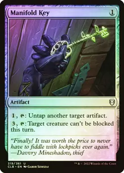 Magic The Gathering MTG MANIFOLD KEY FOIL Battle for Baldur's Gate NM Near Mint - Image 1