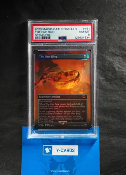 The one ring - PSA 8 LOTR Magic The Gathering Scene Foil - Image 1