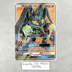 Zygarde GX 123/131 Forbidden Light Full Art Pokemon TCG NM - Image 1