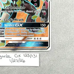 Zygarde GX 123/131 Forbidden Light Full Art Pokemon TCG NM - Image 2