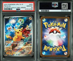 PSA 10 2022 POKEMON JPN SV PROMO SCARLET & VIOLET #001 PIKACHU SHIP FROM US - Image 1