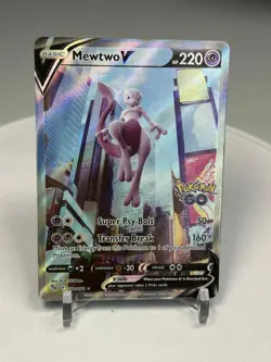 Pokemon Card - Mewtwo V Pokemon GO 072/078 Ultra Rare Alternate Full Art Holo NM - Image 1