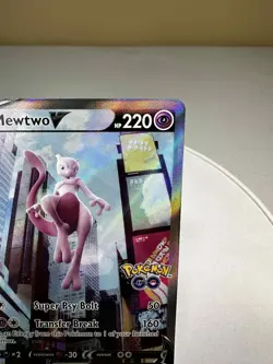 Pokemon Card - Mewtwo V Pokemon GO 072/078 Ultra Rare Alternate Full Art Holo NM - Image 4