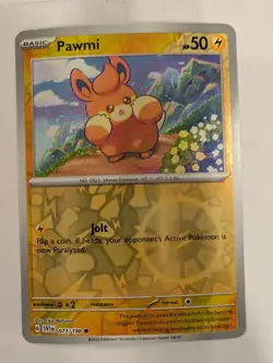 Pawmi 073/198 Scarlet & Violet Base Set Pokemon Reverse Holo Foil Nice! - Image 1