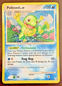 Politoed 12/146 Legends Awakened Rare Holo Pokemon TGC Near Mint - Image 1