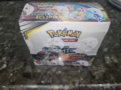2019 Pokemon Sun & Moon Cosmic Eclipse Sealed Booster Box 36 Packs Mint - Image 1